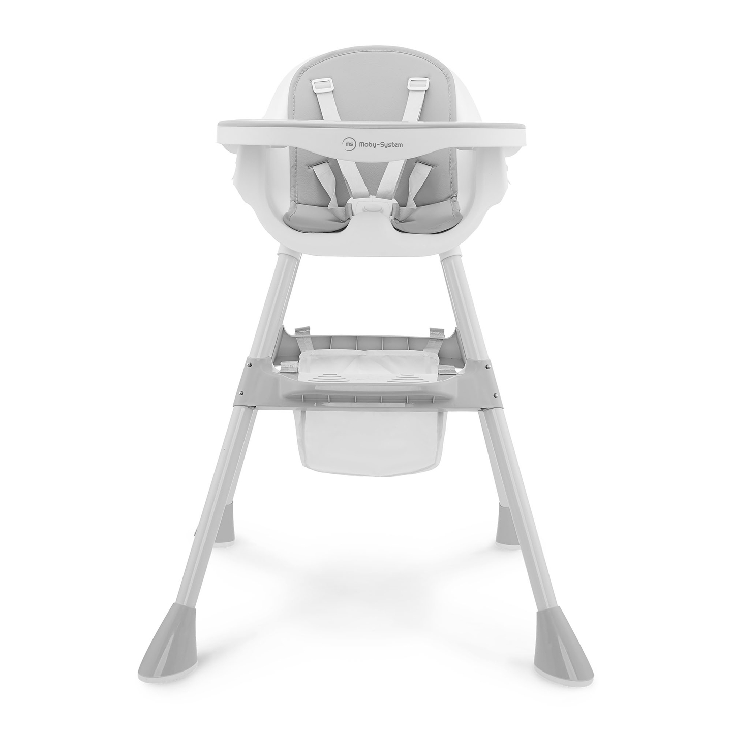 "Moby-System Magnolia" reguliuojama aukštakulnė kėdutė "2-in-1" - pilka