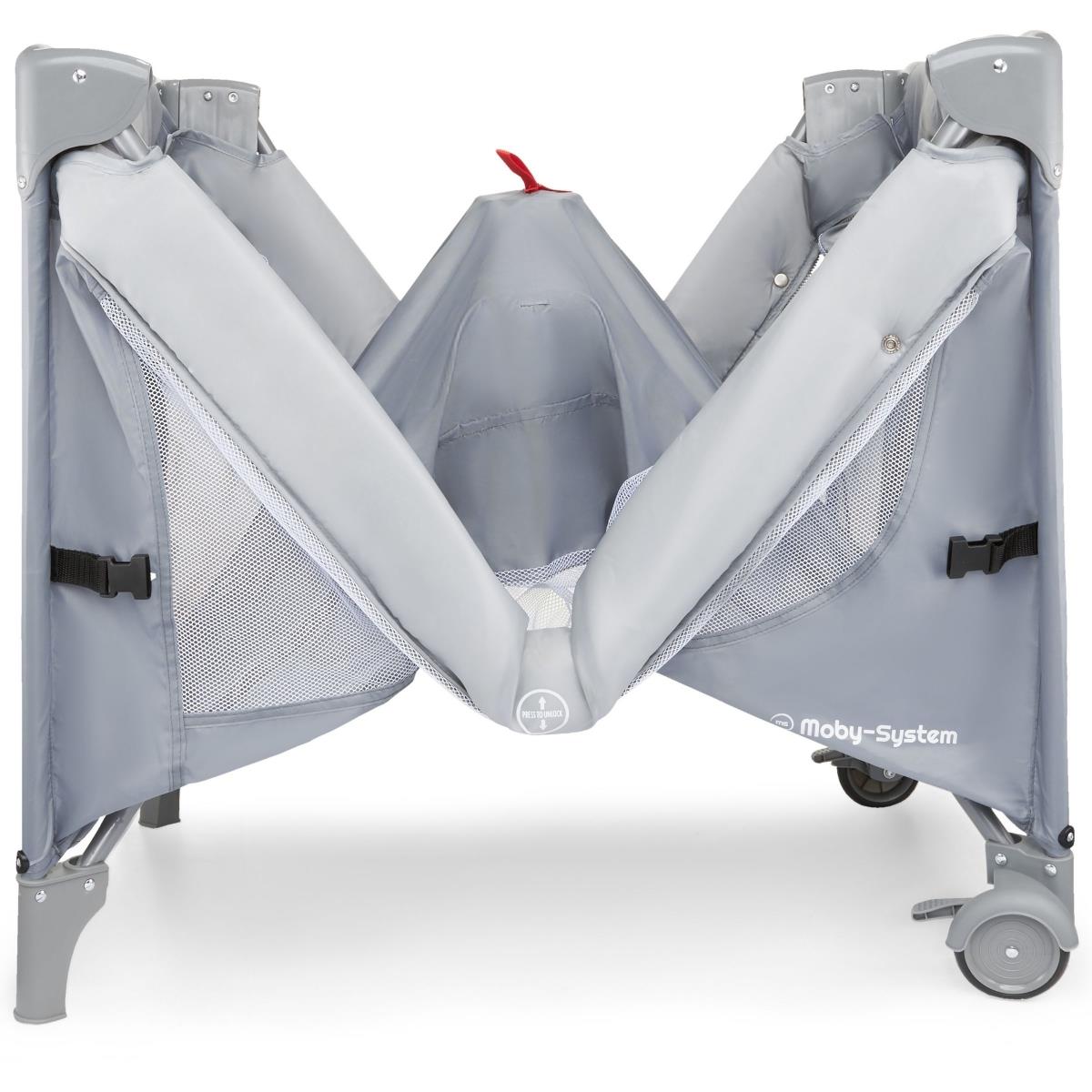 "3-in-1" vaikiška lovytė su pervystymo stalu, čiužiniu ir nešiojimo krepšiu