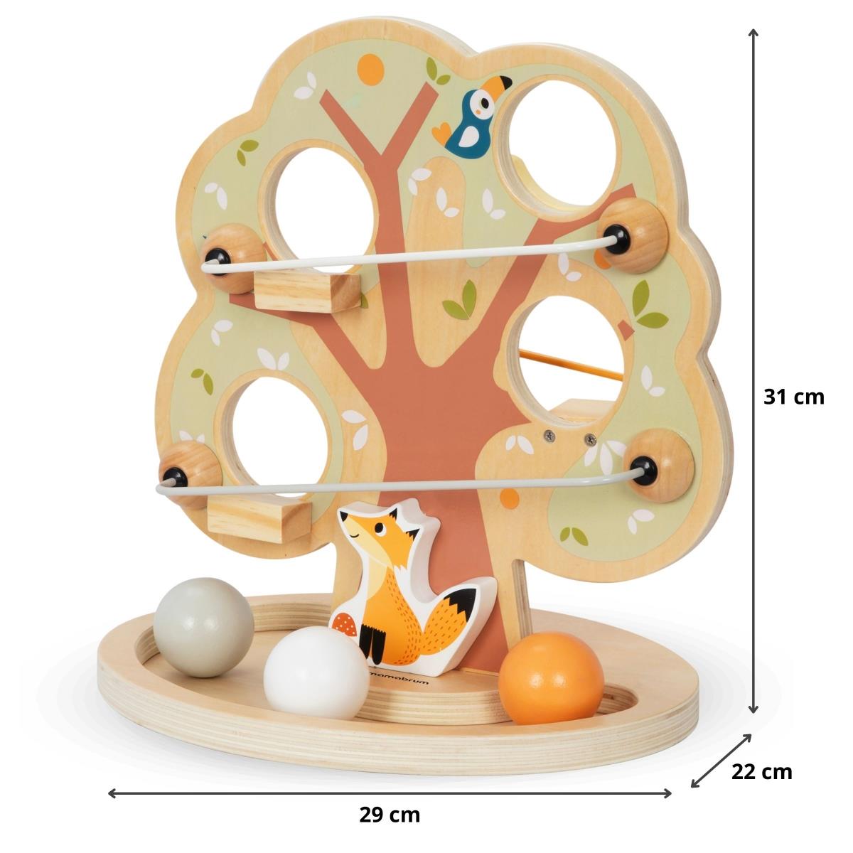 Medinis kamuoliukų nusileidimo takas - Žalias medis