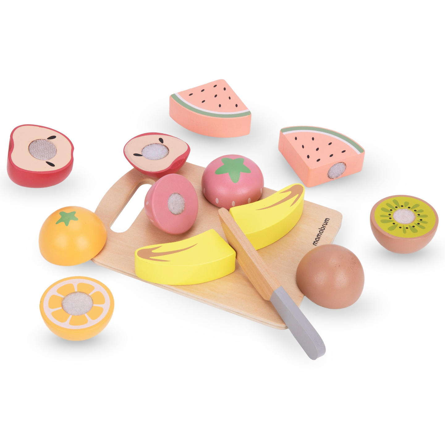 Medinių vaisių pjaustymo rinkinys