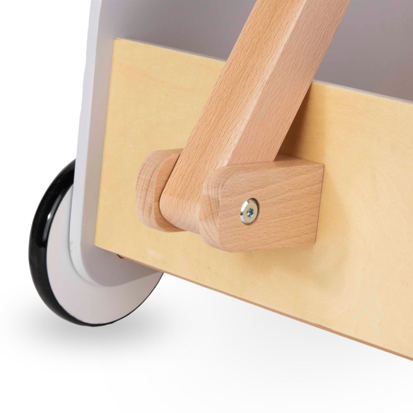 Medinis žaislinis vežimėlis - traukiama priekaba