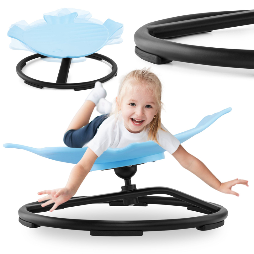 Mini karuselė vaikams Žuvys - mėlyna