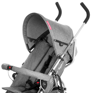 Lengvas vaikiškas vežimėlis, Moby-System Barton spalva: pilka