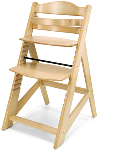 Medinė maitinimo kėdutė "Moby-System WOODY" - natūralaus medžio spalvos