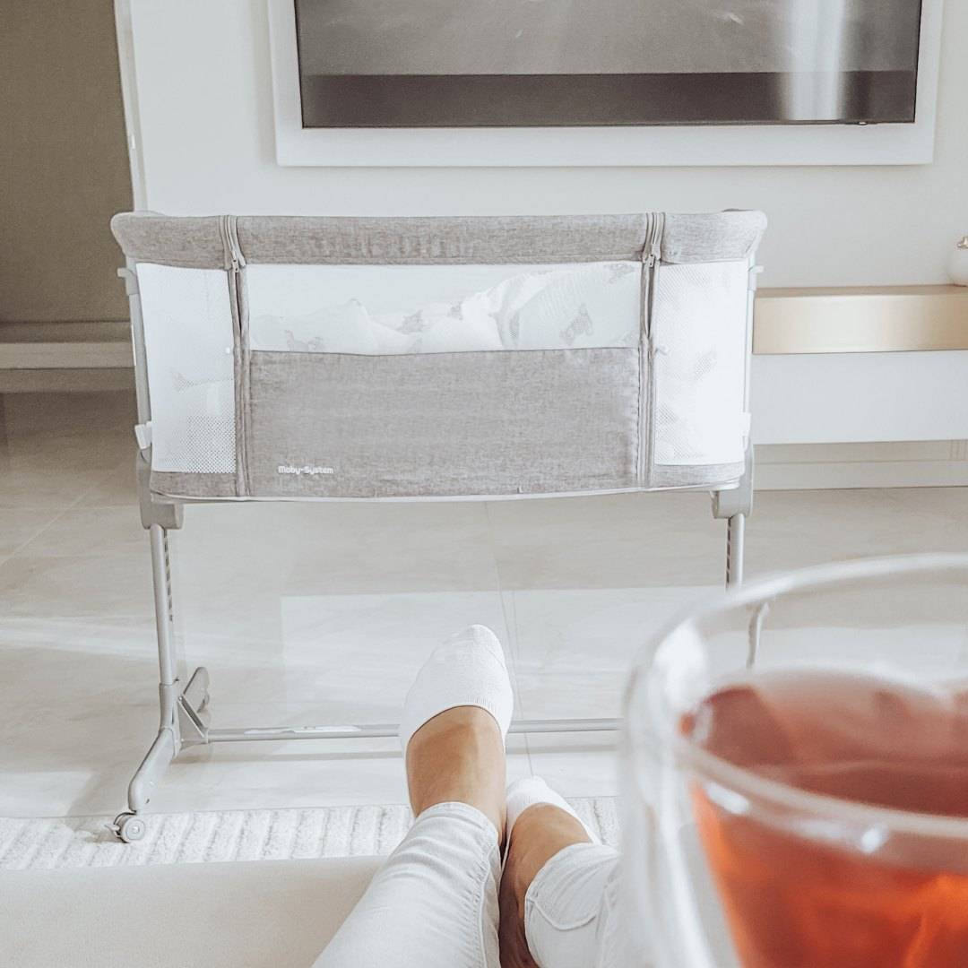 Pailginamoji lovelė Moby-Sistema LUNA 3in1 - pilka