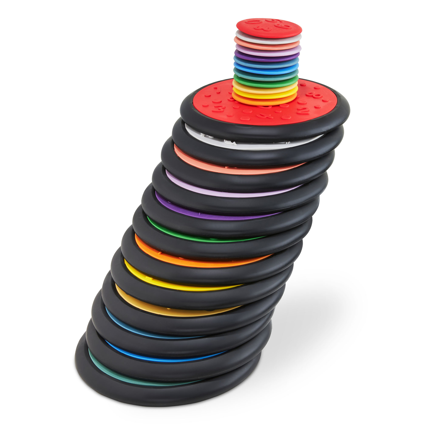 Spalvoti sensoriniai diskai vaikams - 24 vienetai