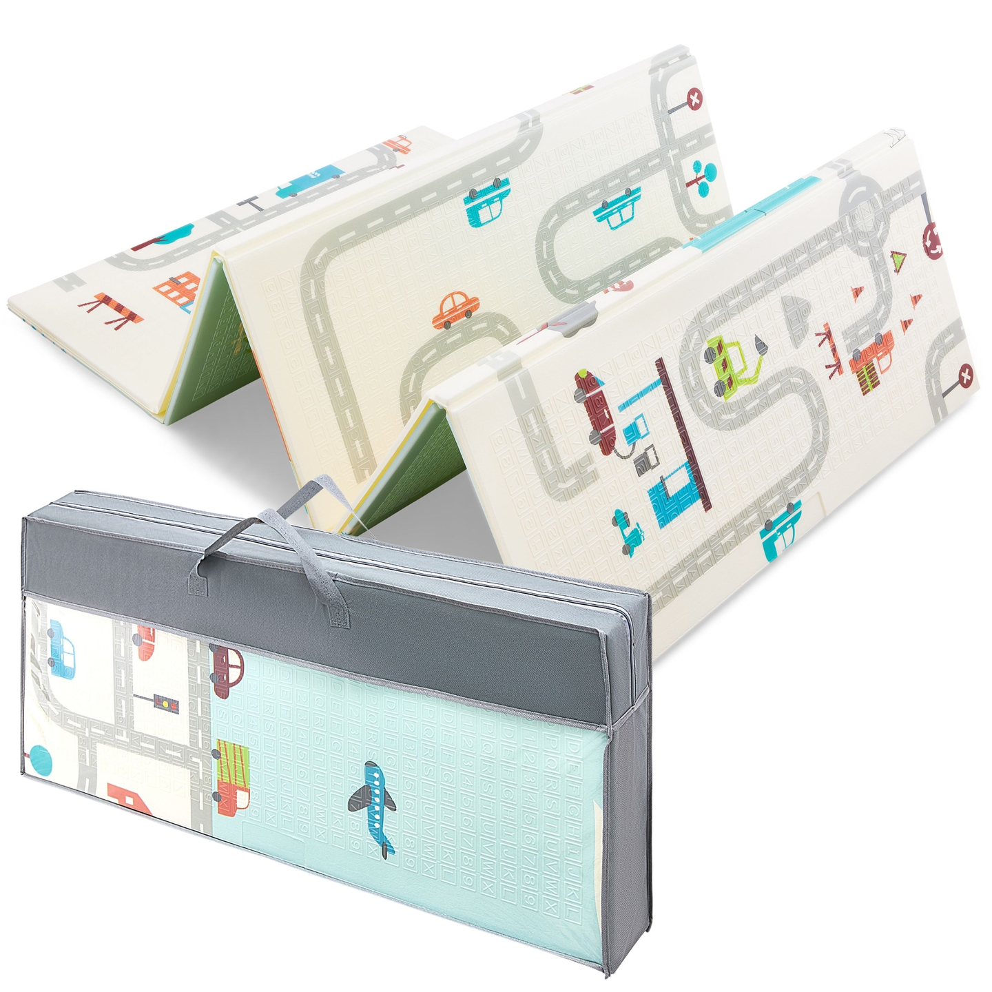 Dvipusis putų kilimėlis XXL - sulankstomas 1 CM (kalnų ir kelių)