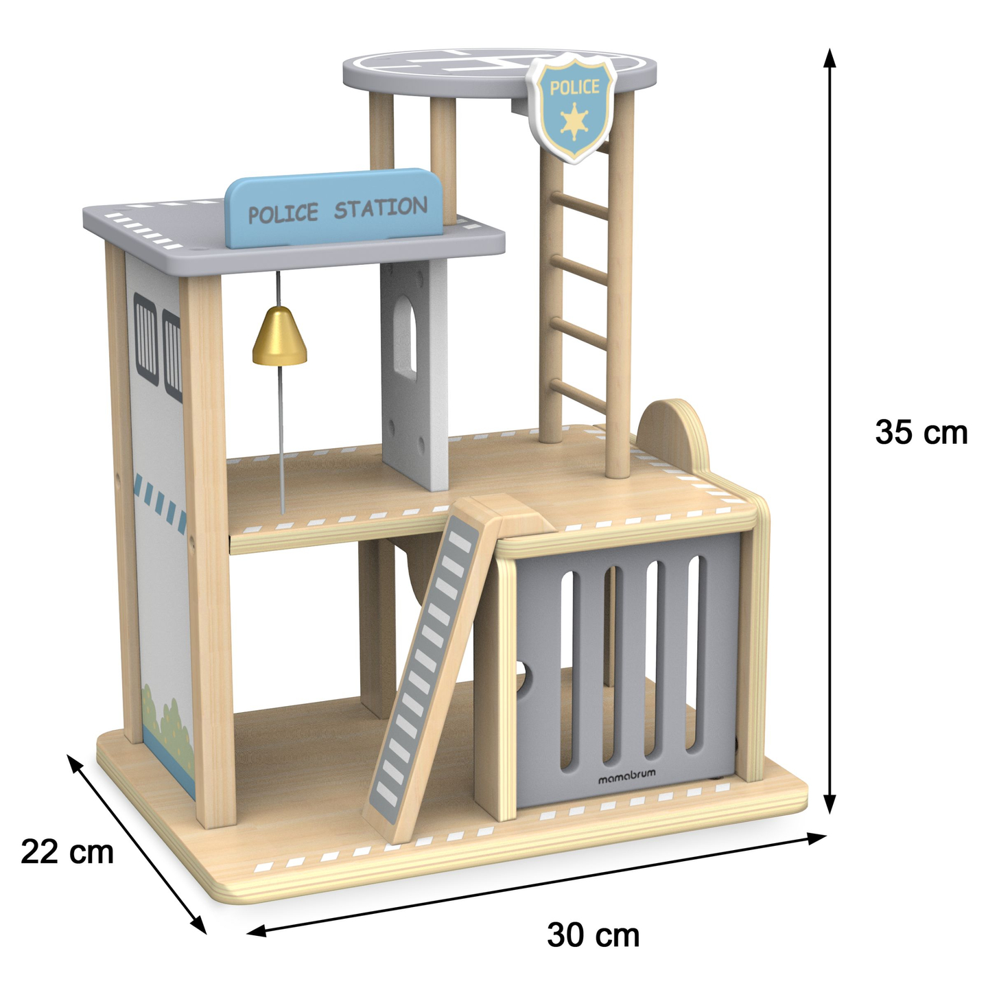 Medinė policijos nuovada su priedais