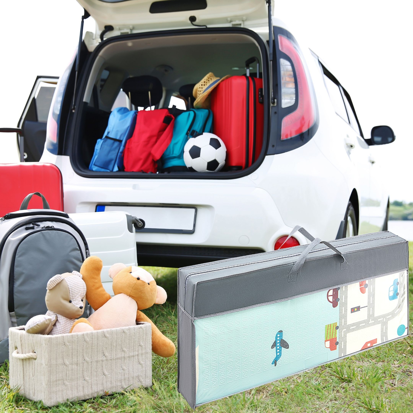 Dvipusis putų kilimėlis XXL - sulankstomas 1 CM (kalnų ir kelių)