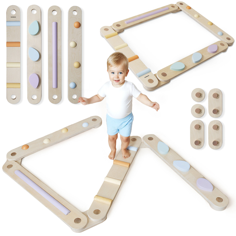 Didelis medinis sensorinis takas - pusiausvyros takas - 9 elementai