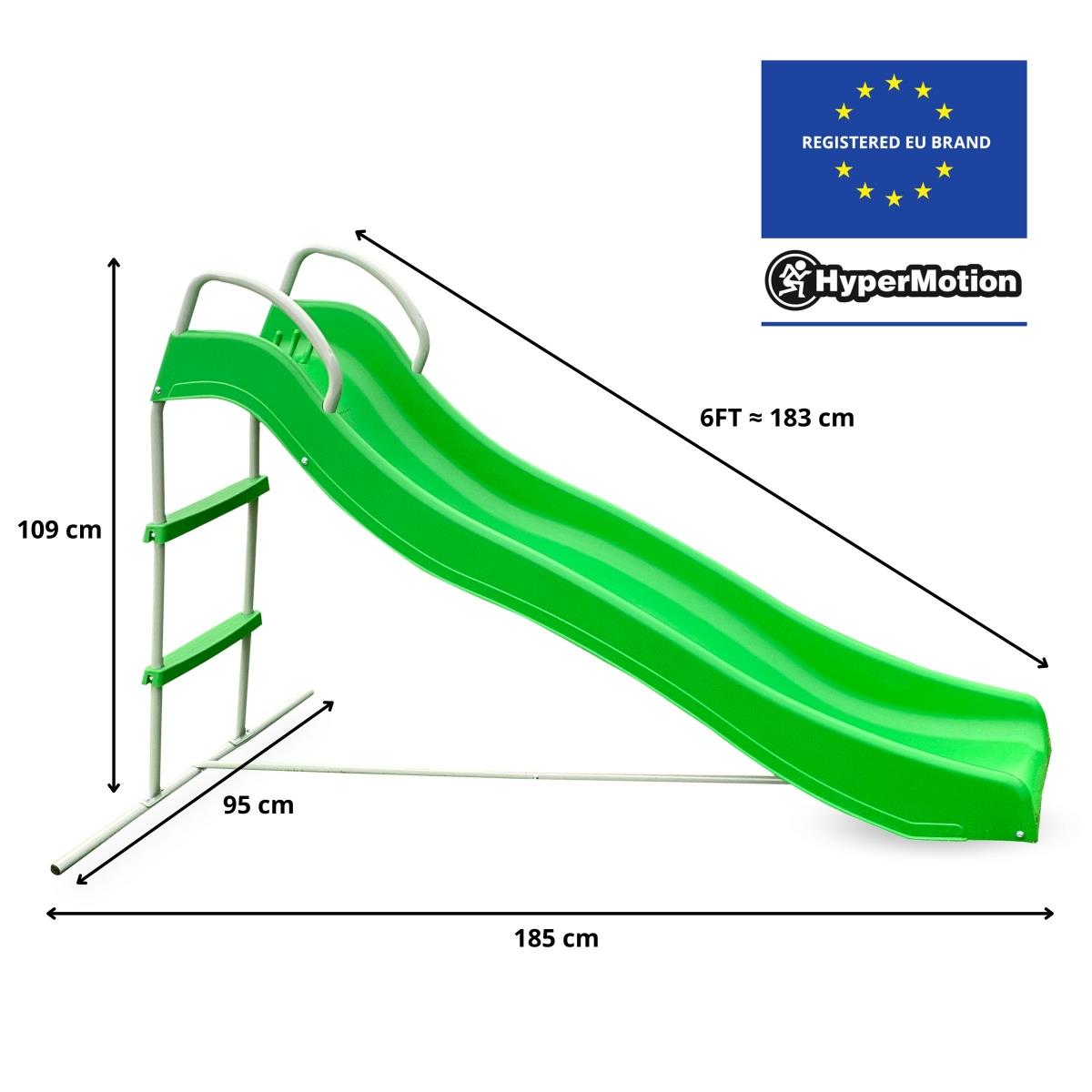 Didelė sodo čiuožykla su kopėčiomis vaikams