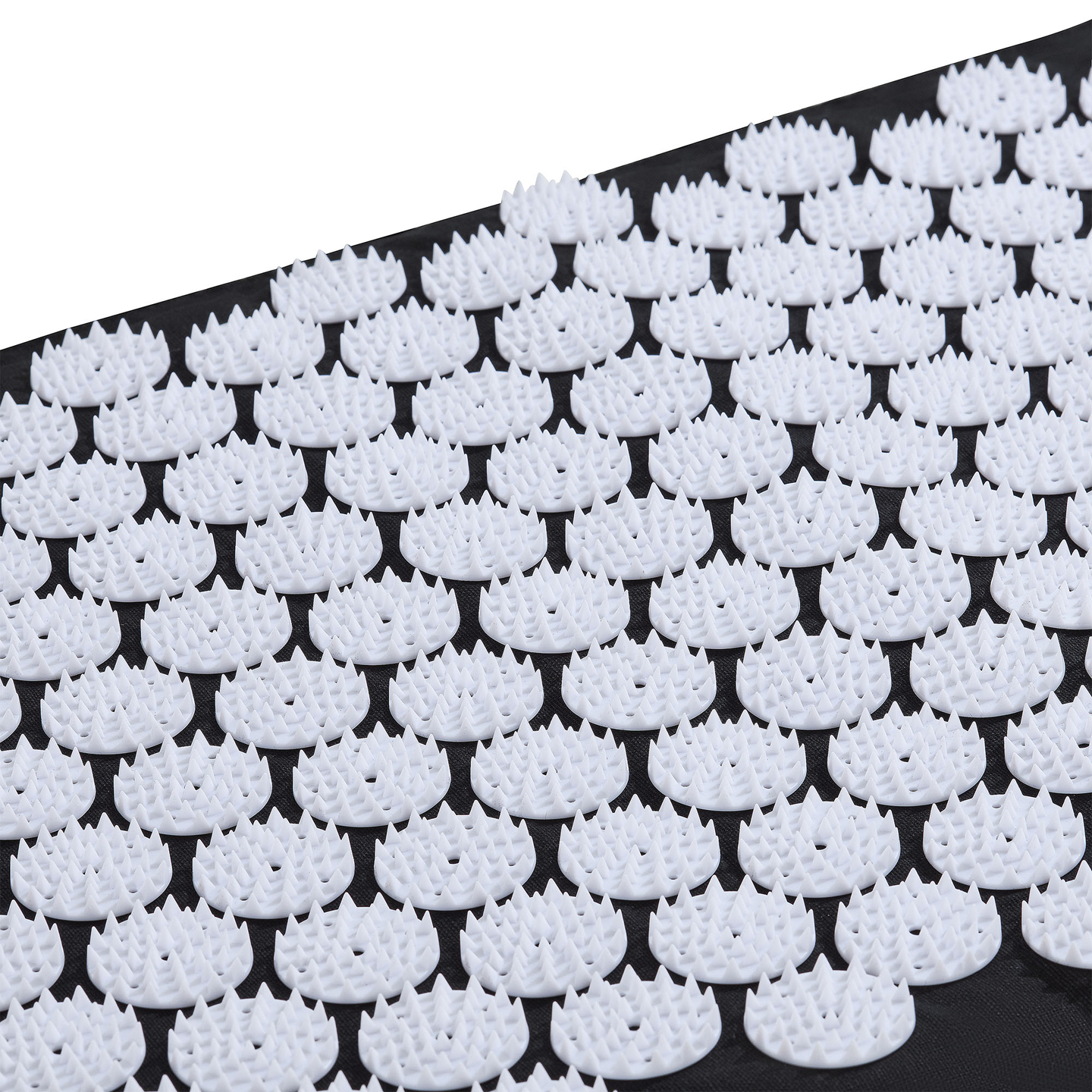 Akupresūros kilimėlis su pagalvėle ir užvalkalu – 72 cm „HyperMotion“ juodos ir baltos spalvos