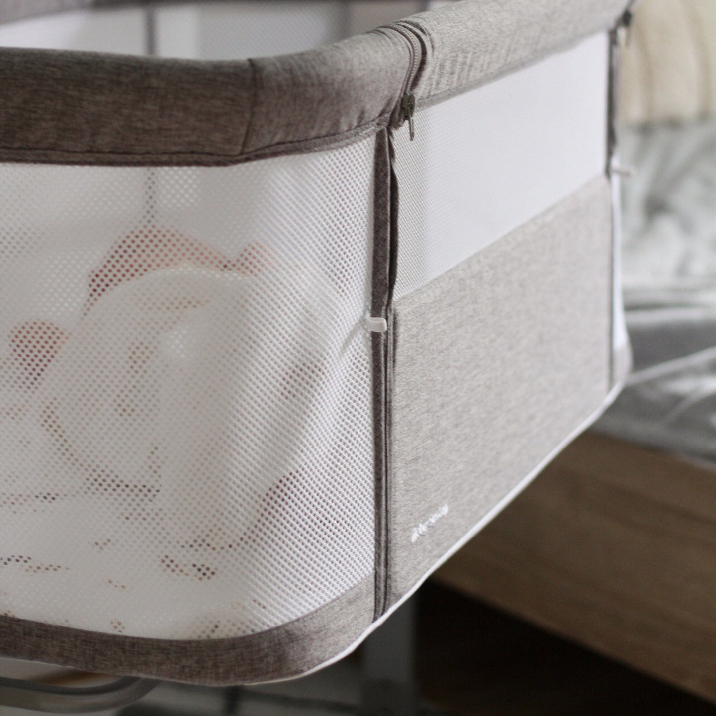 Pailginamoji lovelė Moby-Sistema LUNA 3in1 - pilka