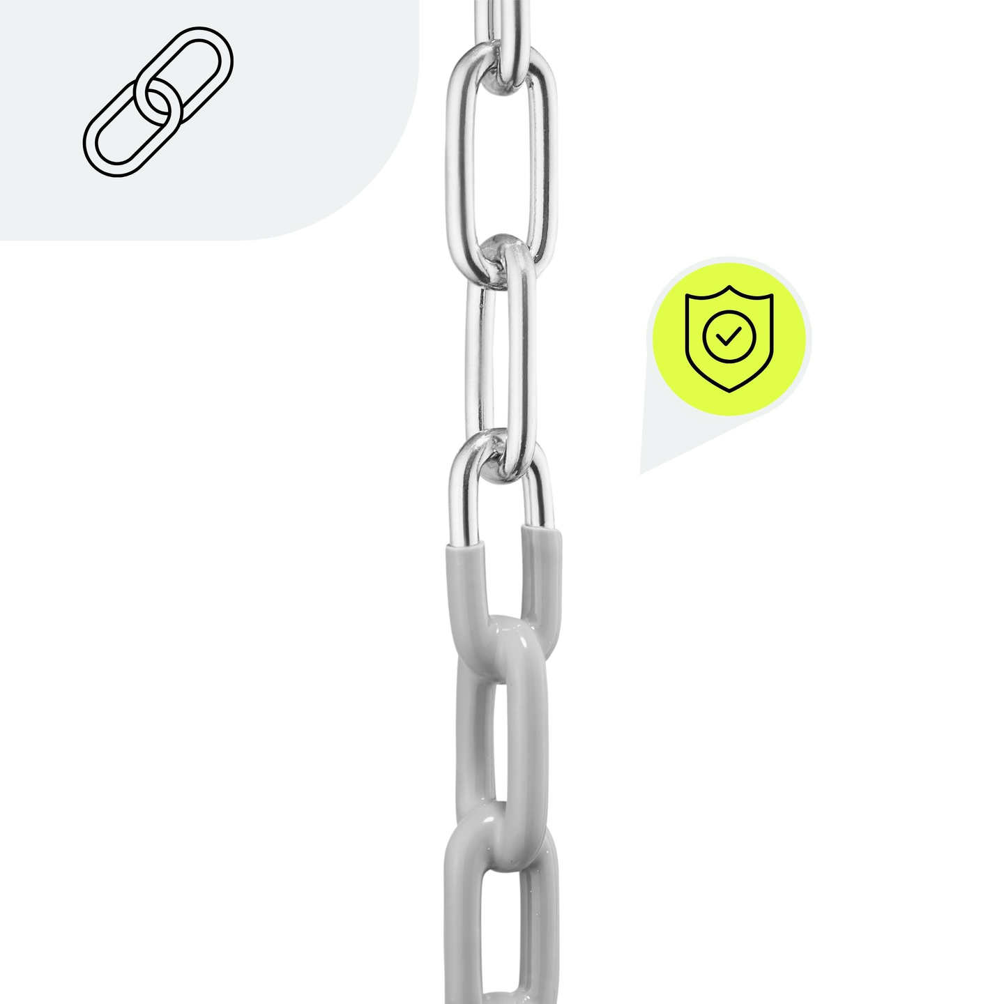 "HyperMotion" mažylių grandininės sūpynės su aukštu atlošu