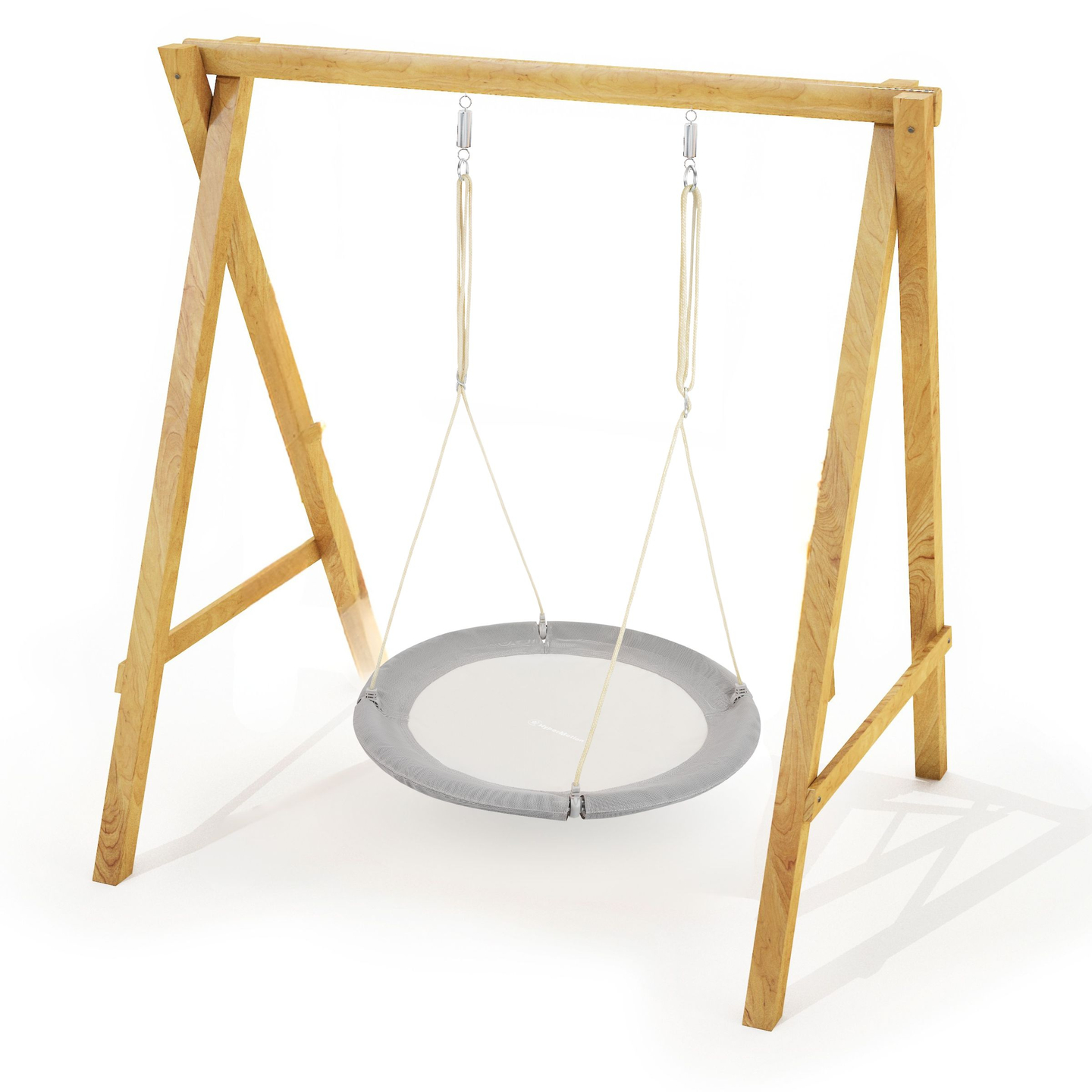 "HyperMotion" sūpynės su erškėtrožės lizdu - 100 cm skersmens, pilkos spalvos