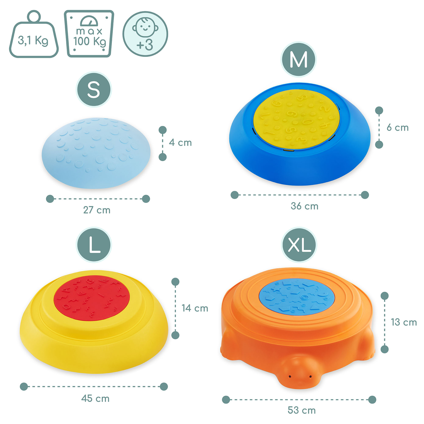 Sensorinis takas vaikams - Spalvotas vėžlys