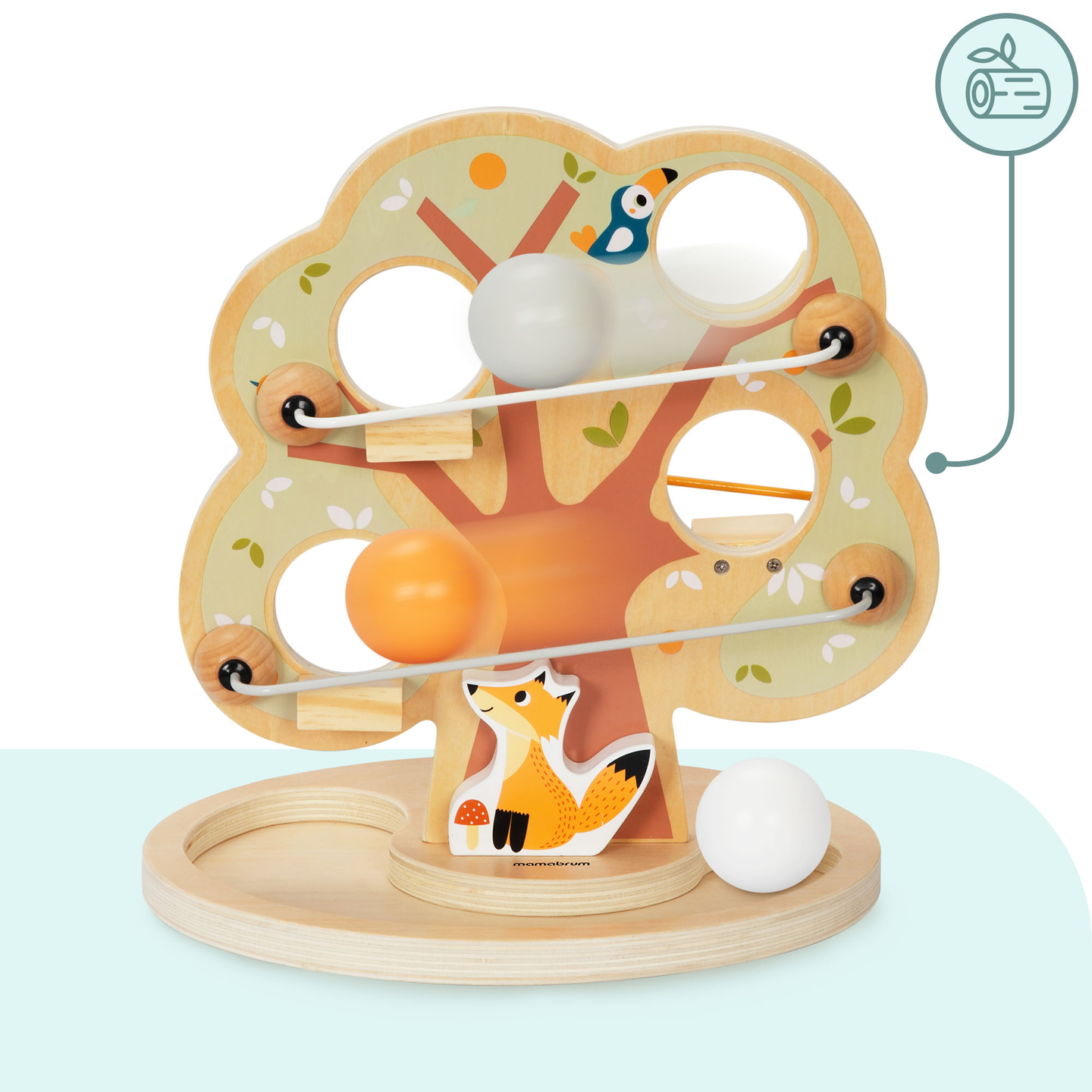 Medinis kamuoliukų nusileidimo takas - Žalias medis