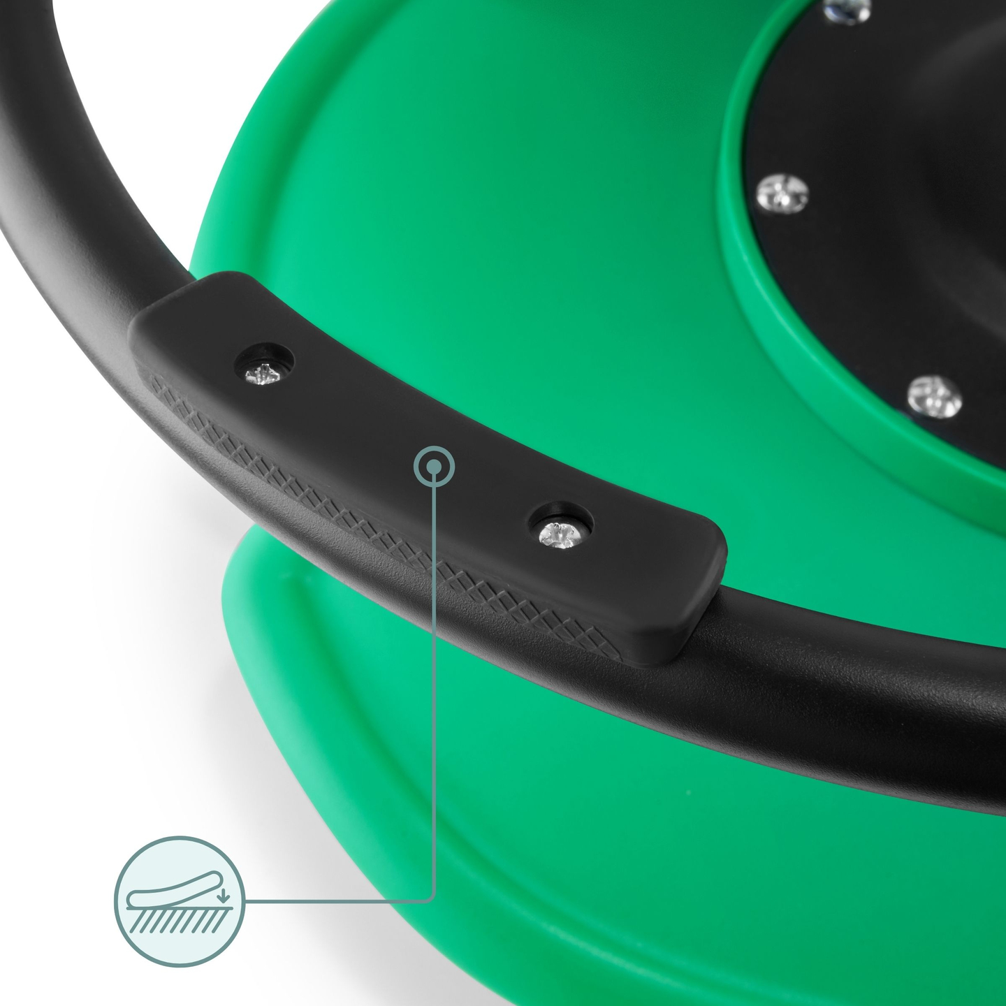 Mini vaikiška karuselė Žuvys - žalia spalva