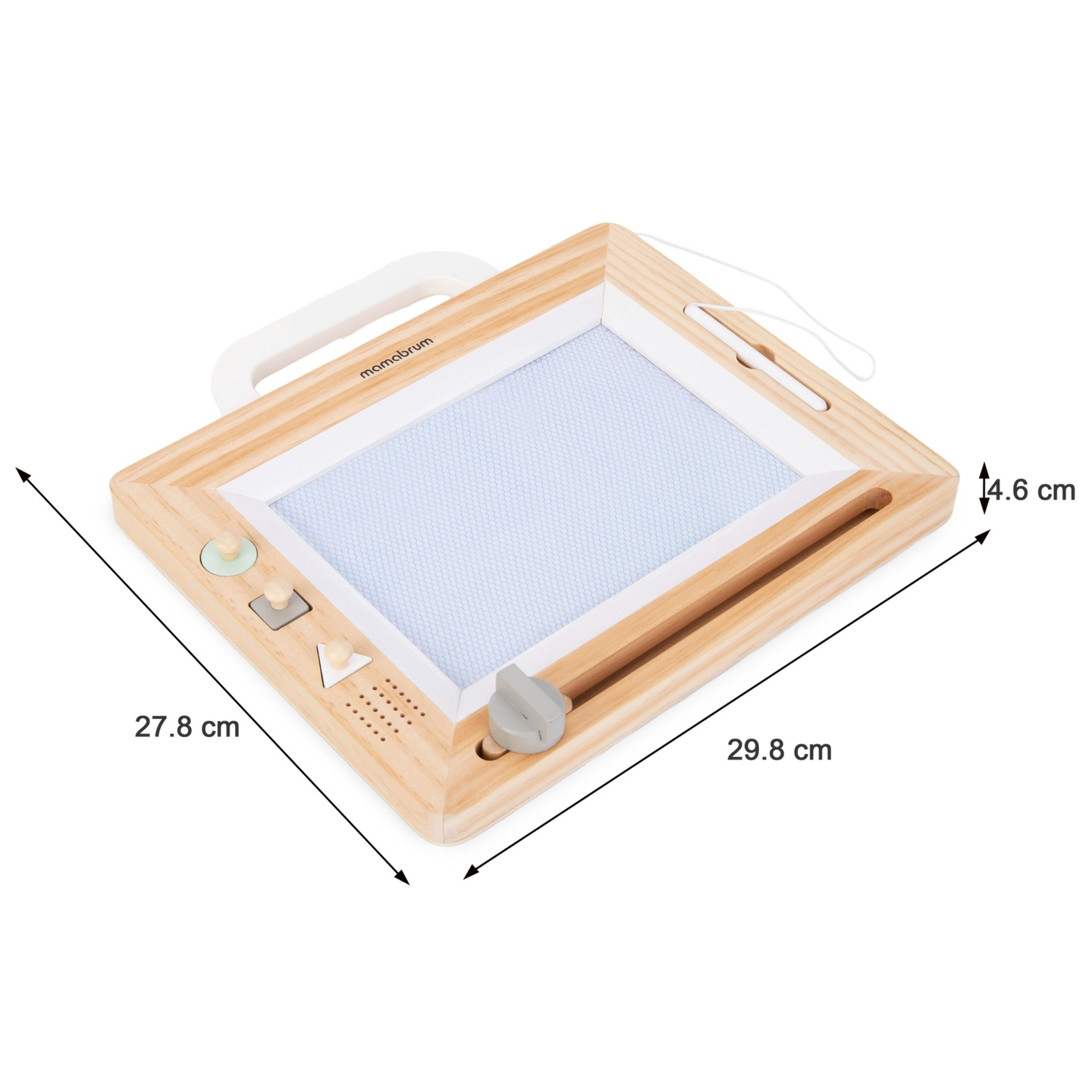 Medinis plunksnakotis su antspaudais - piešimo lenta