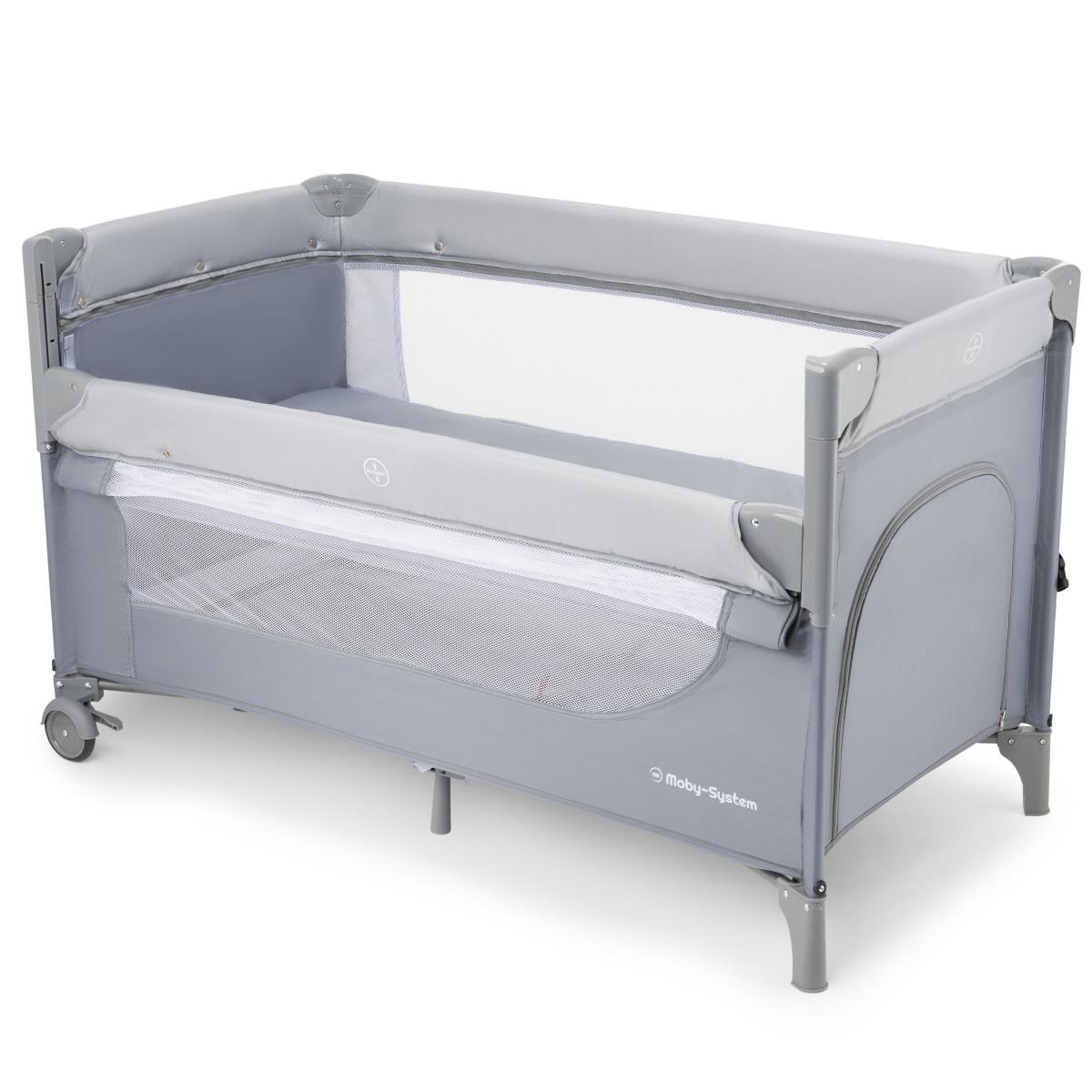 "3-in-1" vaikiška lovytė su pervystymo stalu, čiužiniu ir nešiojimo krepšiu