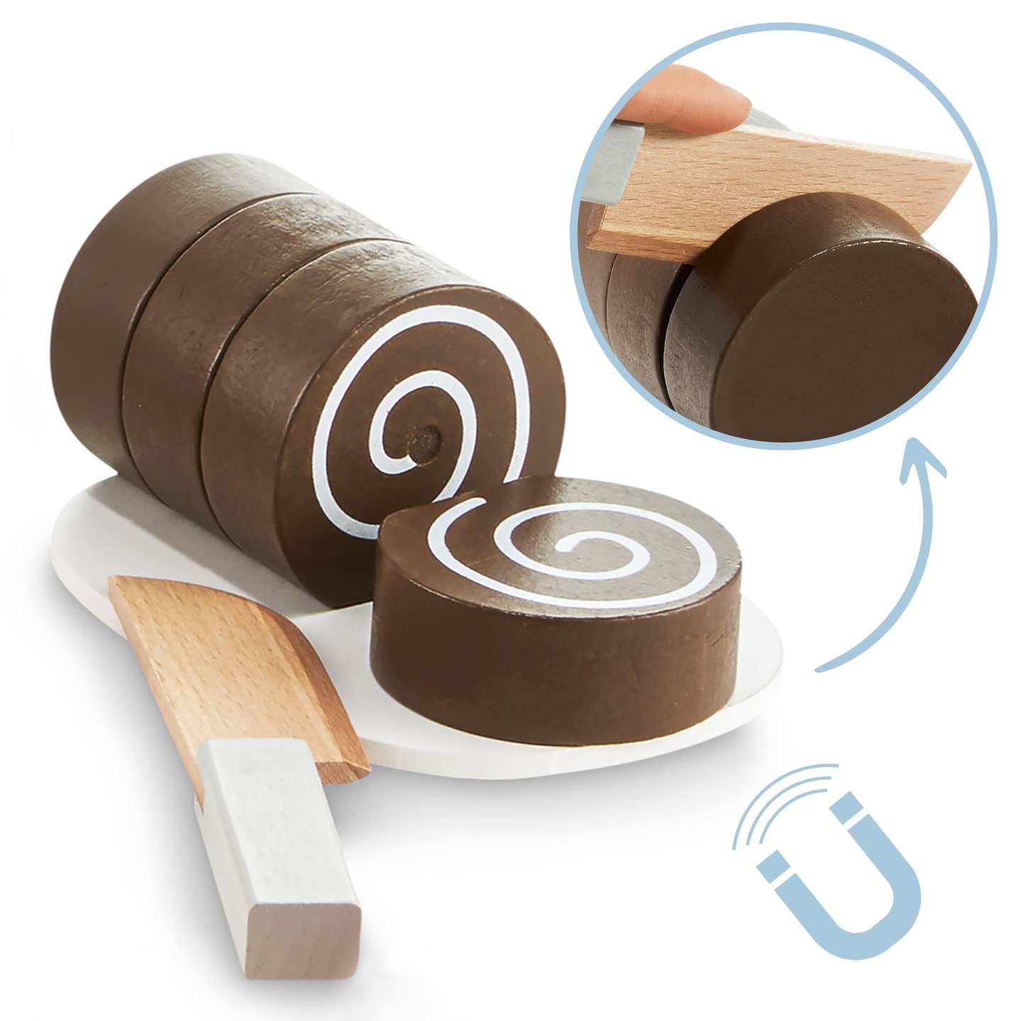 Medinė pjaustymo saldainių dėžutė, saldumynų parduotuvė