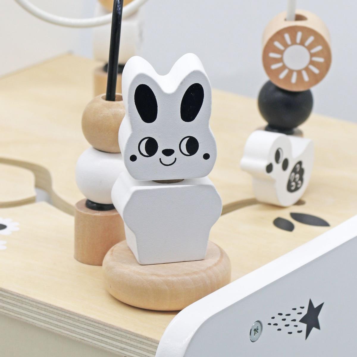 6in1 medinis vežimėlis, vaikštynė su mokomojo stalo funkcija