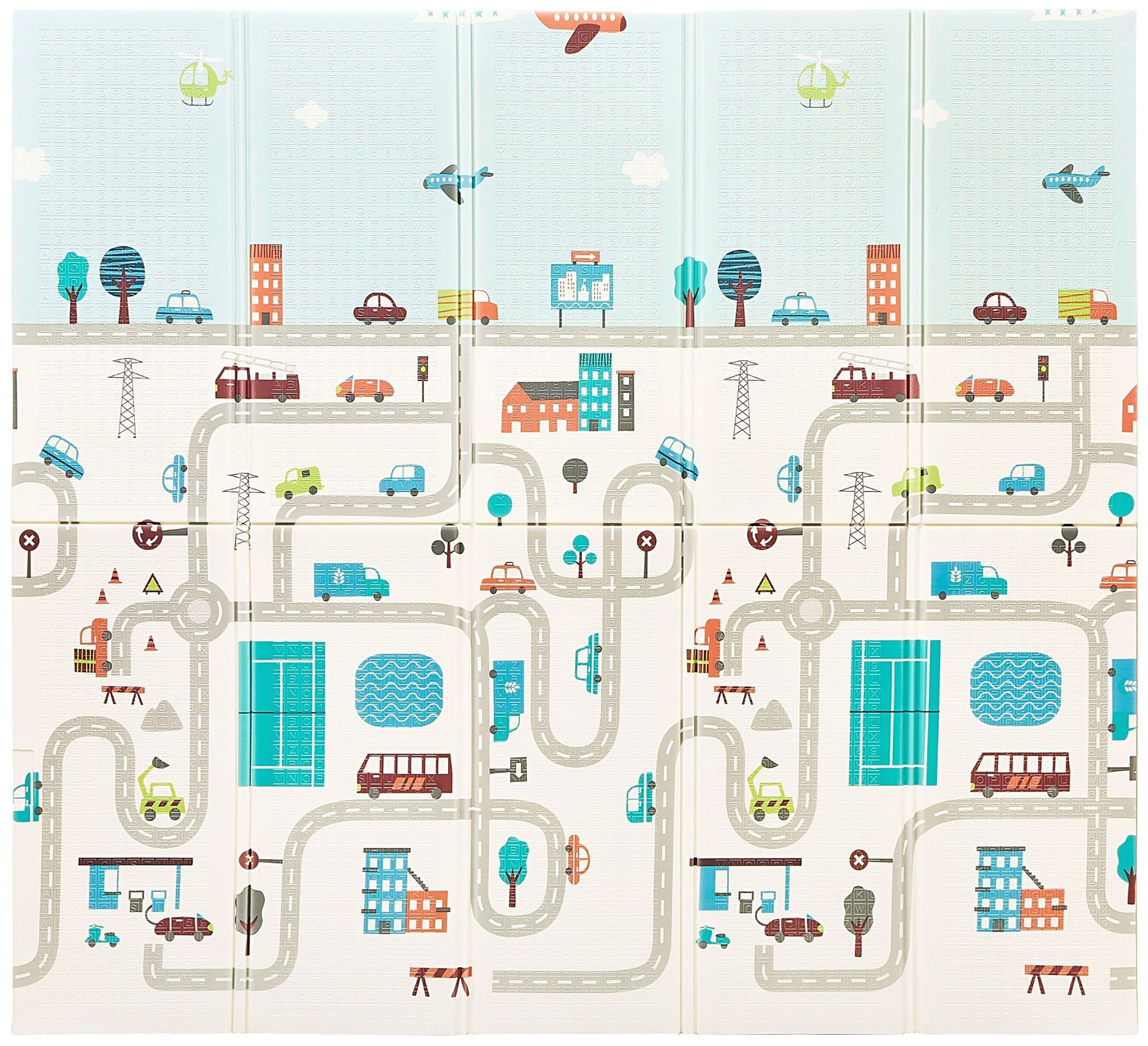 Dvipusis putų kilimėlis XXL - sulankstomas 1 CM (kalnų ir kelių)