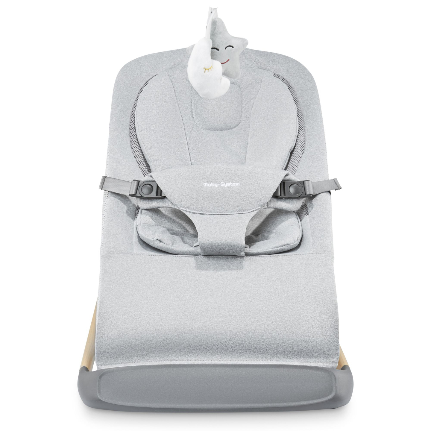 Supamoji kėdė "2-in-1" Moby-Sistema LILY - pilka