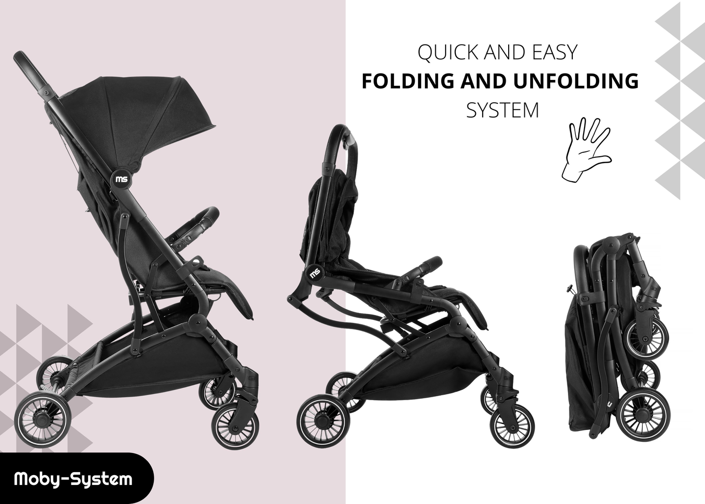 "Moby-System" vaikiškas vežimėlis LENA