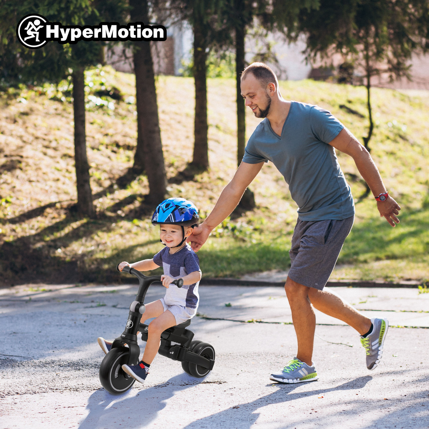 8in1 daugiafunkcinis triratis TOBI FOREST - pilkas