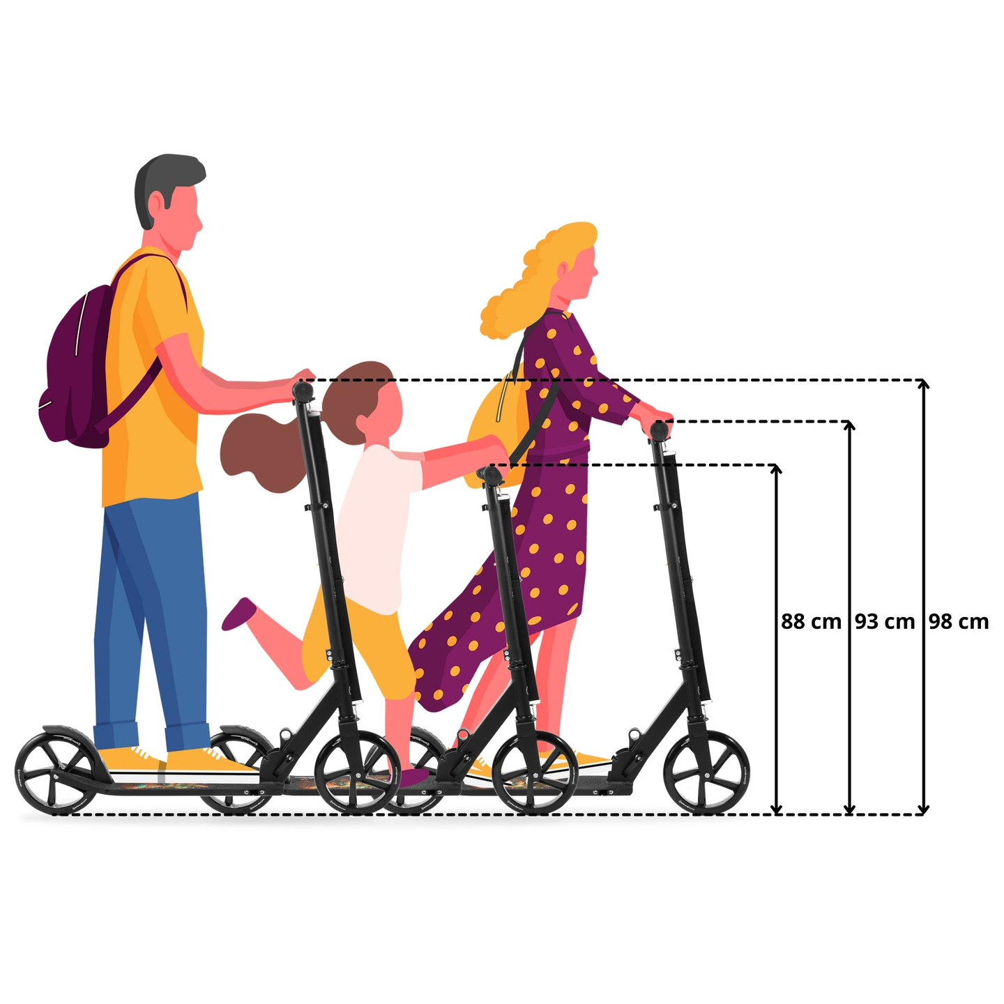 Dviejų ratų miesto motoroleris VIBE Black HyperMotion - 100kg