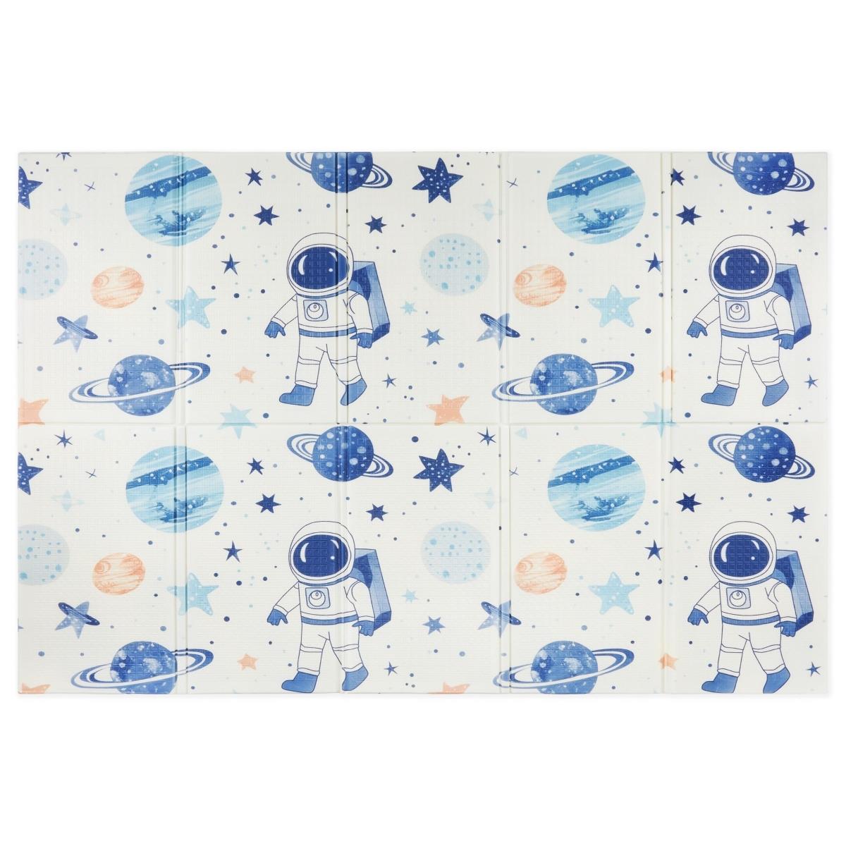 Dvipusis sulankstomas putplasčio kilimėlis 180 x 120 x 1 cm - Kosmosas / geometriniai trikampiai