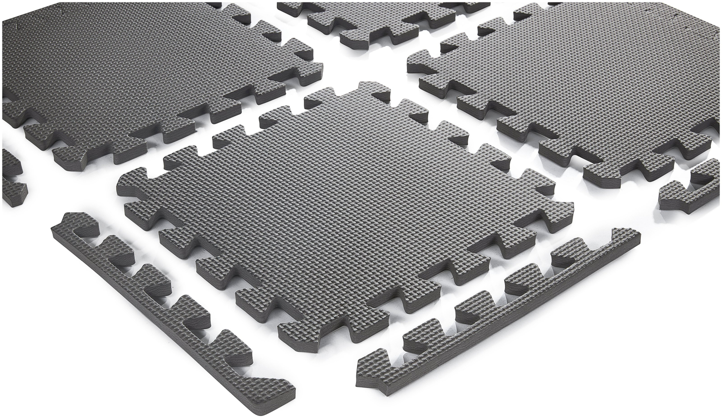 Putų dėlionė 12vnt. - mokomasis putų kilimėlis 120 x 90 x 1.2cm su apvadu - rožinis