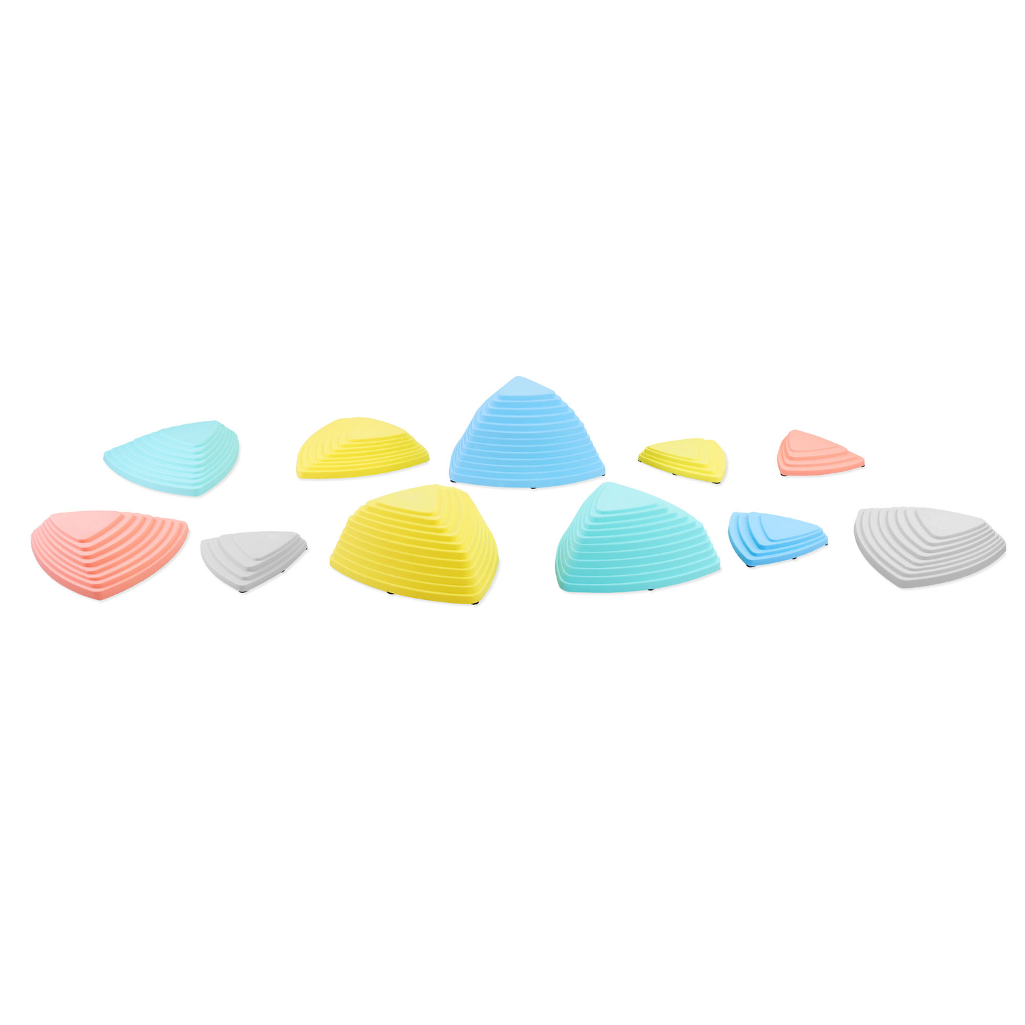 Spalvoti balansavimo akmenys - 11 vienetų