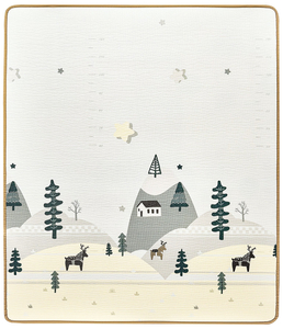 Dvipusis putų kilimėlis XXL - ritinėlis 1 CM (miškas ir kalnai)