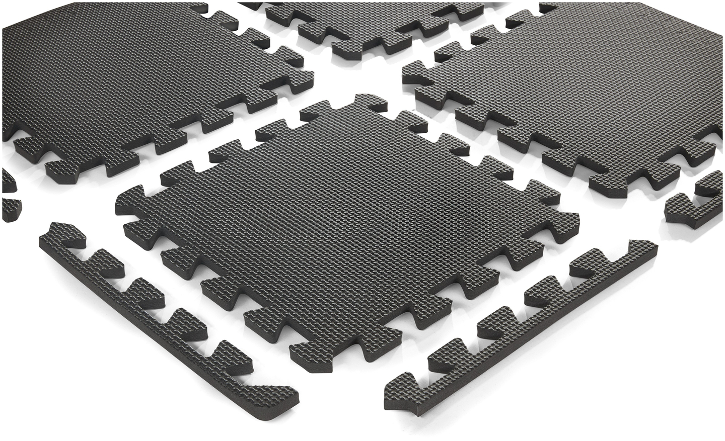 Putų dėlionė 12vnt. - mokomasis putų kilimėlis 120 x 90 x 1.2cm su apvadu - pilka