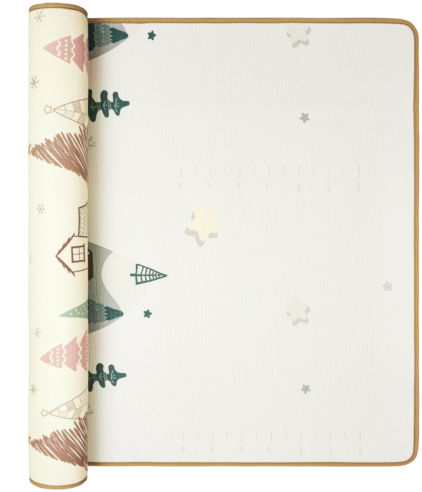 Dvipusis putų kilimėlis XXL - ritinėlis 1 CM (miškas ir kalnai)