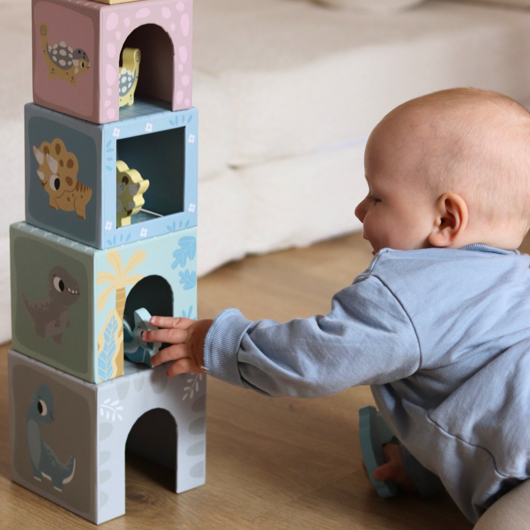 Bokšto rūšiuoklė su figūrėlėmis Dinozaurai