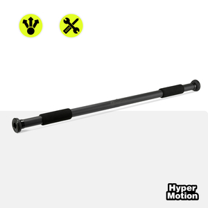 HyperMotion reguliuojamas prisitraukimų skersinis 80–130 cm, 150 kg, juodas