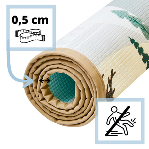 Dvipusis putų kilimėlis - pasakų šalis / žiemos miestas