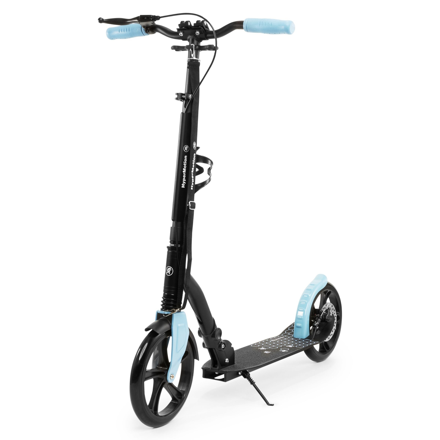 Dviejų ratų miesto motoroleris HONEYBEE Blue HyperMotion 100kg - pilnas aliuminis, dideli 250 mm ratai
