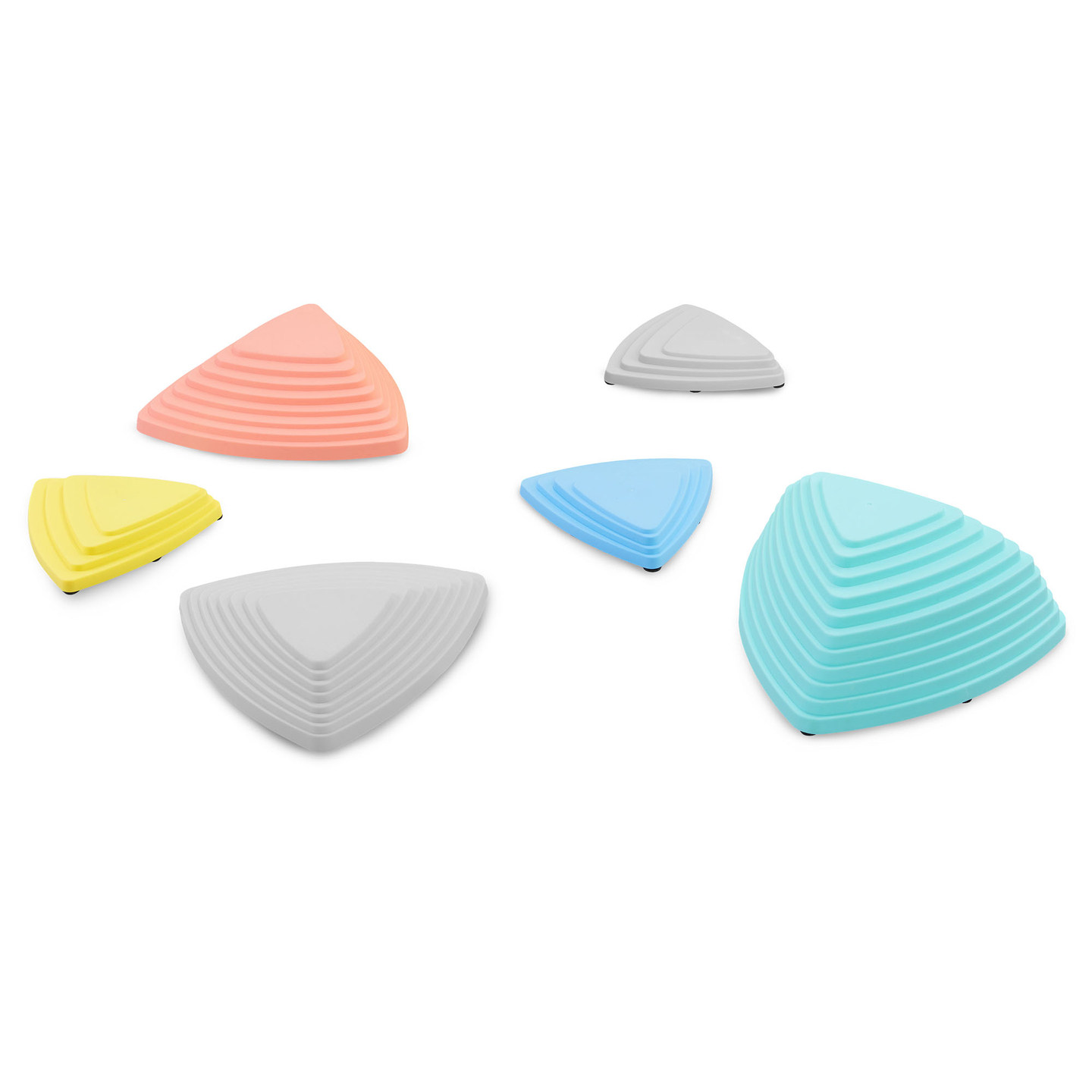 Spalvingi balansavimo akmenys - 6 vienetai