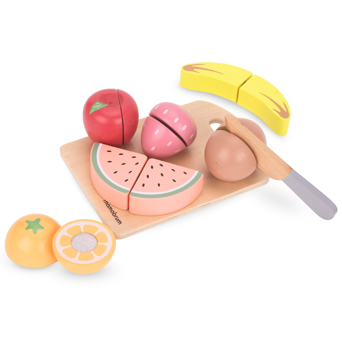 Medinių vaisių pjaustymo rinkinys