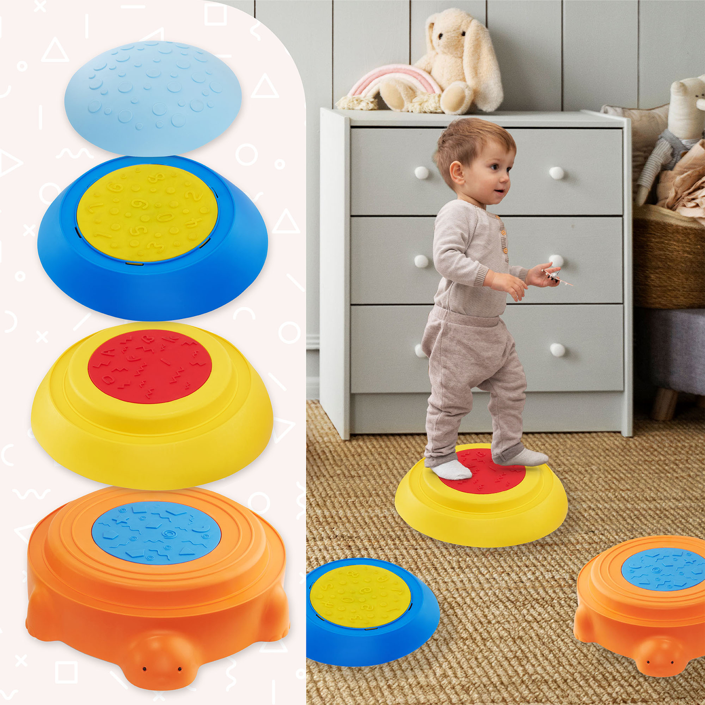 Sensorinis takas vaikams - Spalvotas vėžlys