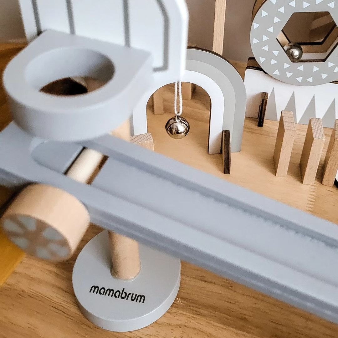 Medinės domino kaladėlės - kliūčių ruožas - 48 elementai