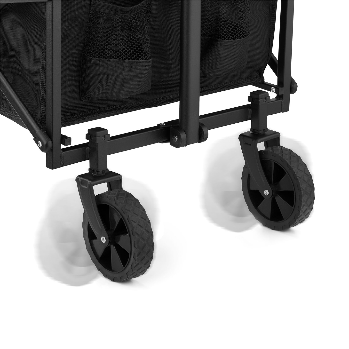 "HyperMotion" sulankstomas paplūdimio vežimėlis - juodas, 80 kg