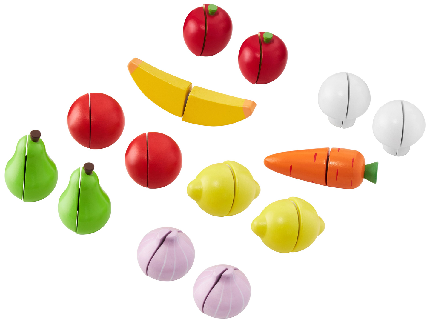 Didelė medinė parduotuvė - prekystalis ir teatras 2 viename su svarstyklėmis, mokėjimo terminalu, vaisiais ir daržovėmis