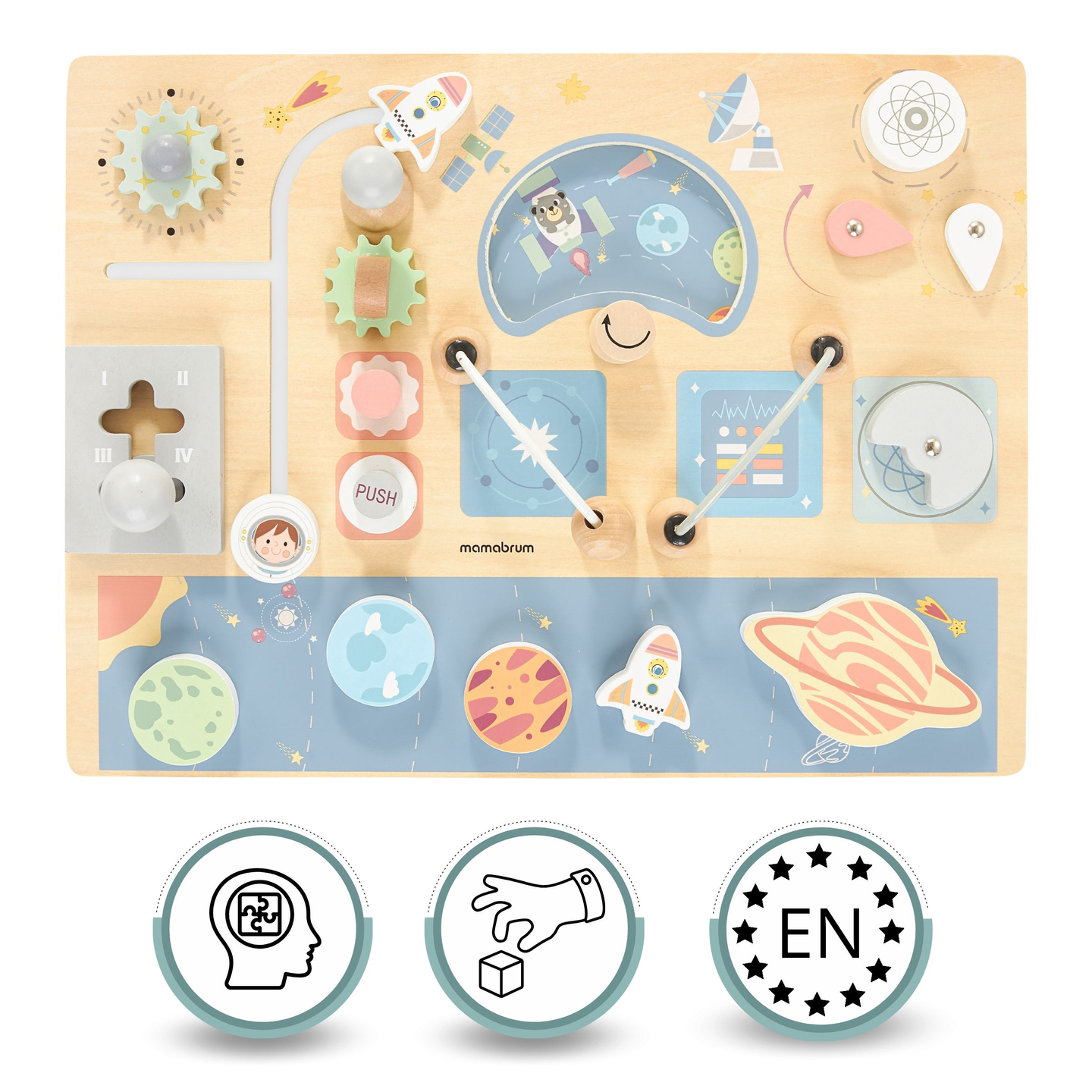 Medinė manipuliacinė lenta - Cosmos