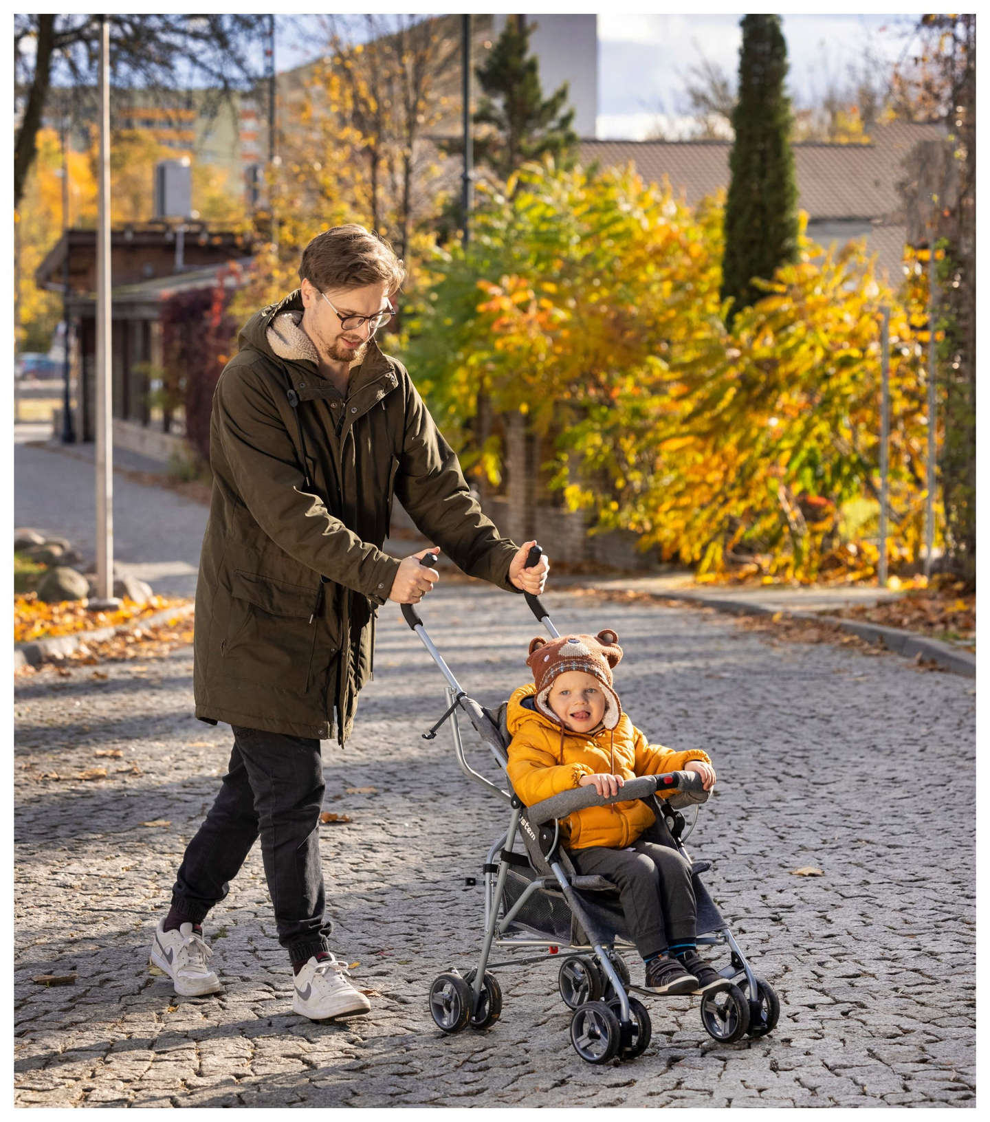 Lengvas vaikiškas vežimėlis, Moby-System Barton spalva: pilka