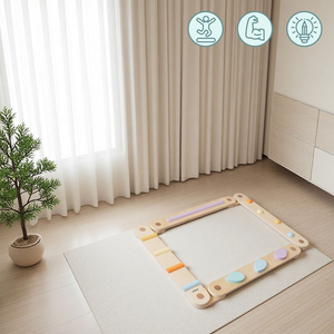 Didelis medinis sensorinis takas - pusiausvyros takas - 9 elementai